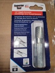 Superior Tool 05245 1/2&Prime; Nipple Extractor & Shower Arm Thread Remover PRO