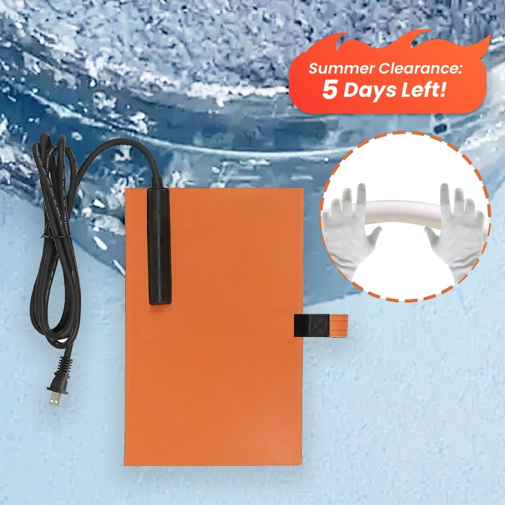 SnulyHeet PVC Heating Blanket &ndash; &frac12;&rdquo; to 1 &frac12;&rdquo; Pipe Heater