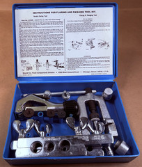 Vintage Gould Imperial Eastman Tubing Flaring & Swagging Tool Kit Case USA 45&deg;