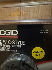 2 RIDGID C-STYLE CUTTERS 57008 & 2 SWING CUTTERS 31622