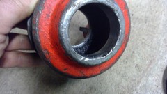 Two Ridgid 12-R 1&Prime; & 1 1/4&Prime; Ratchet Pipe Threader Die Heads