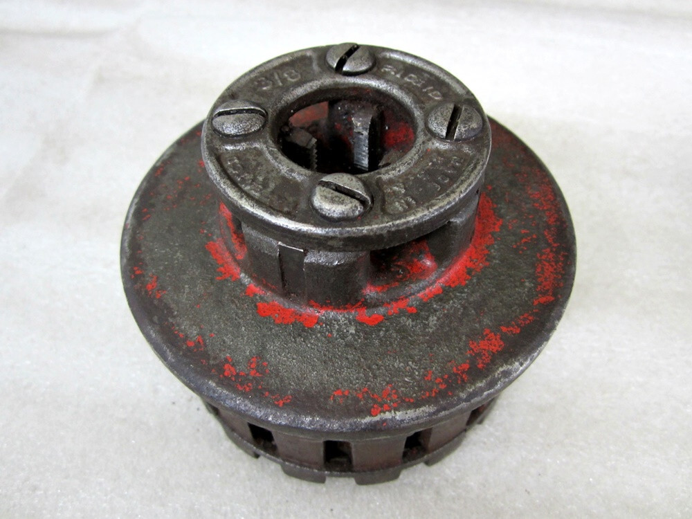 Ridgid Tools No. 12R Manual Ratcheting Threader 3/8&Prime; Die Head Made in USA