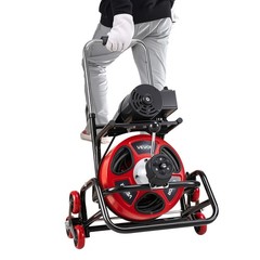 VEVOR Drain Cleaner Machine 75 FT x 1/2 Inch Auto Feed Sewer Auger 8 Cutters