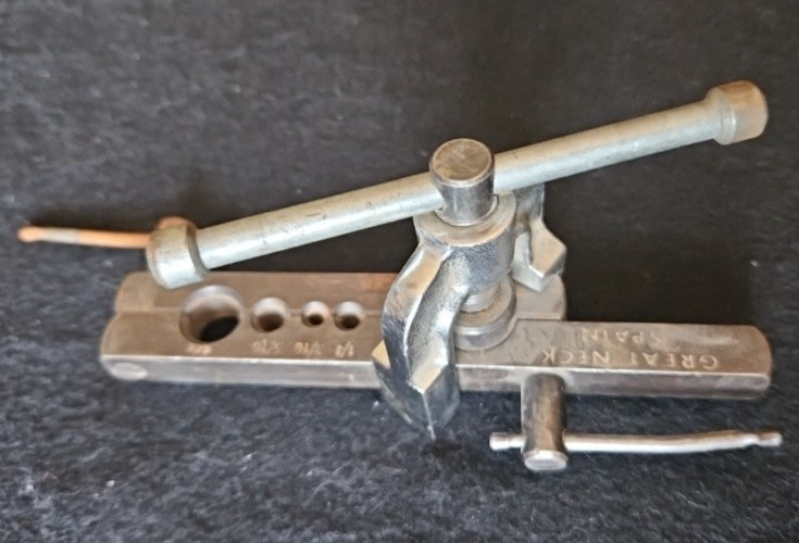 VTG Great Neck Tubing Pipe Flaring Tool 3/16&Prime; &ndash; 5/8&Prime; Tubing. Made in Spain.