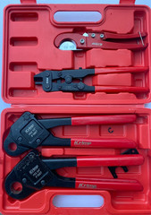 iCrimp IWS-1807CN PEX Crimping Tool Kit with PEX Crimpers PEX Tubing Cutter