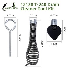 12128 T-240 Drain Cleaner Tool Set 12128 T-240 3-Piece Tool Set Fits for K-40