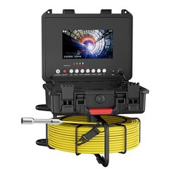 30m Sewer Pipe Inspection Camera Drain Sewer Pipeline Industrial Endoscope 7&rdquo;