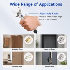 Knuckle Bender Adjustable Door Hinge Tool with Built-in Hinge Pin Remover, He&hellip;
