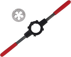 1/2&Prime;-28 Heavy Duty Die and Die Stock Handle Wrench Holder Combo 22LR 223 5.56 9M