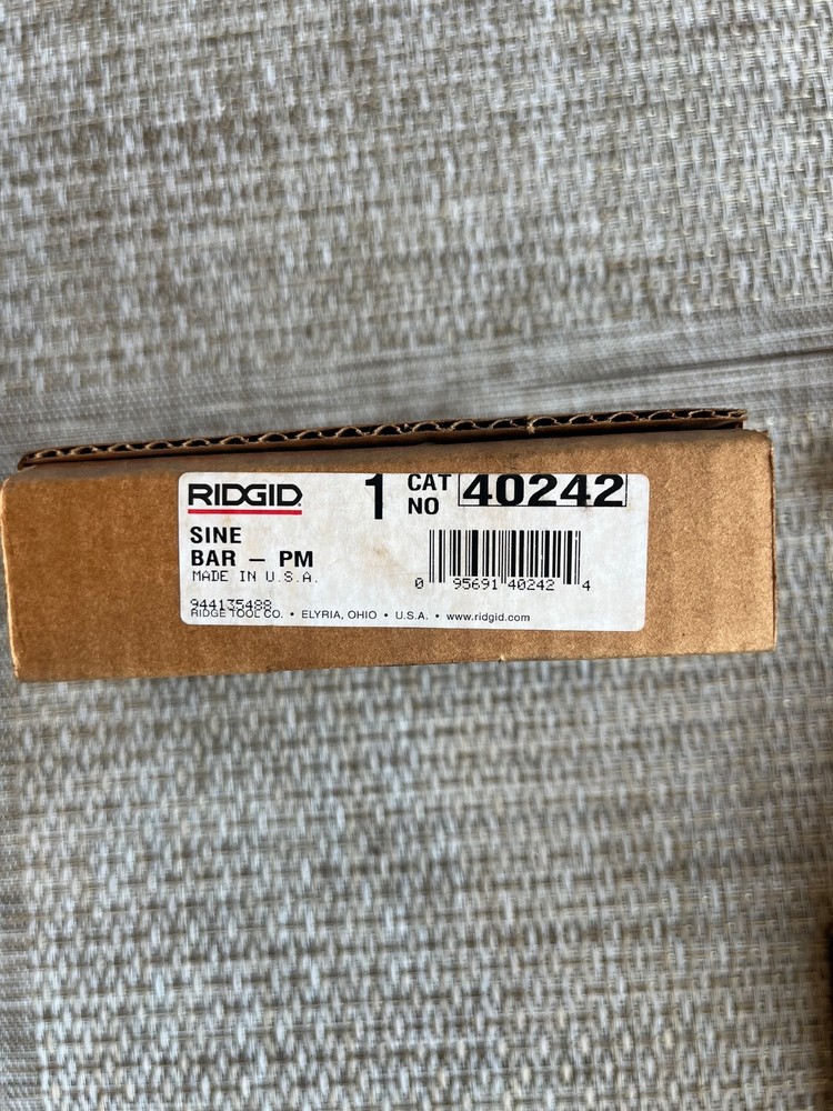 Ridgid 40242 Model 1224 Threading Machine Sine Bar