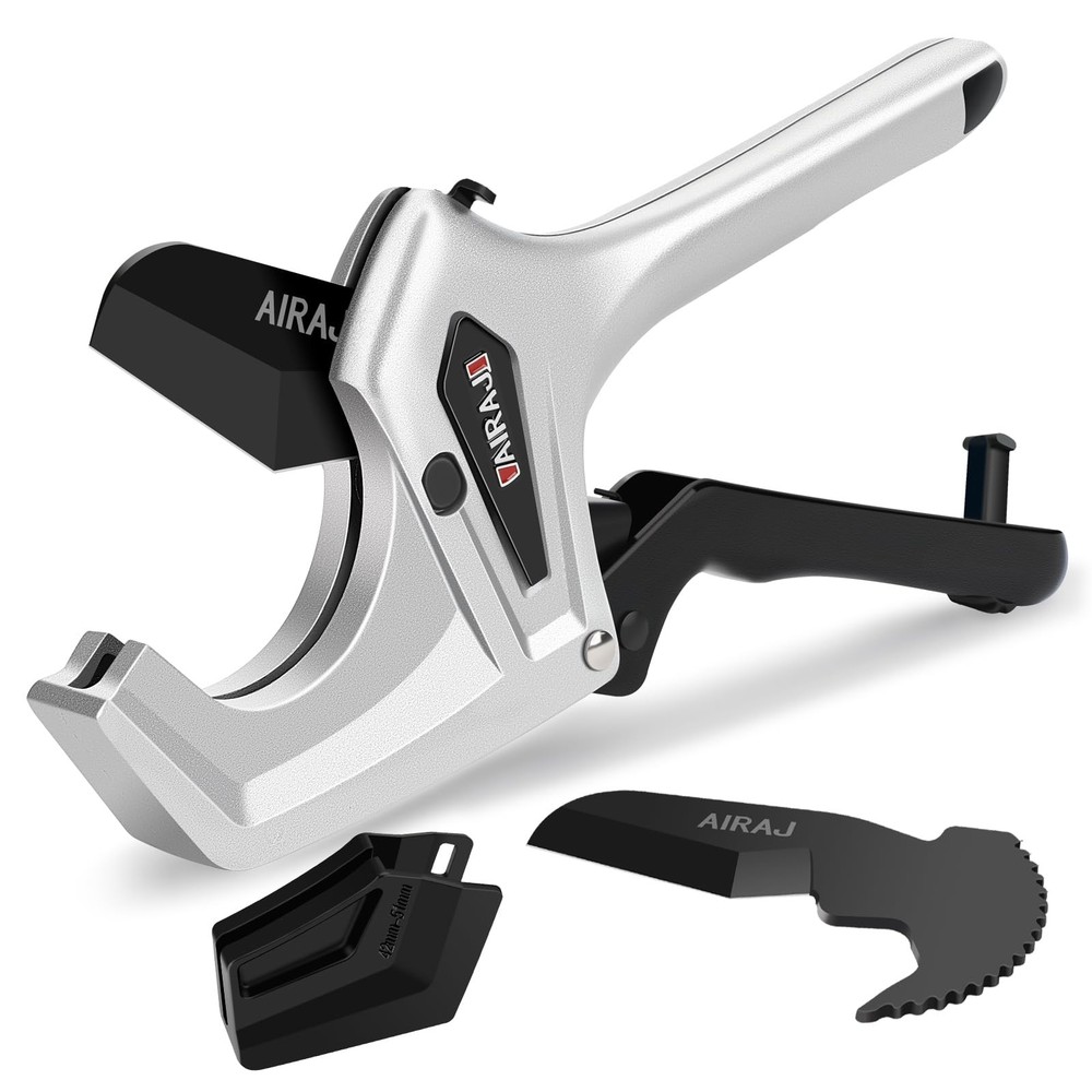 Ratchet PVC Pipe Cutter Heavy Duty,Cuts up to 3 Inches,PVC Cutter with One-Click