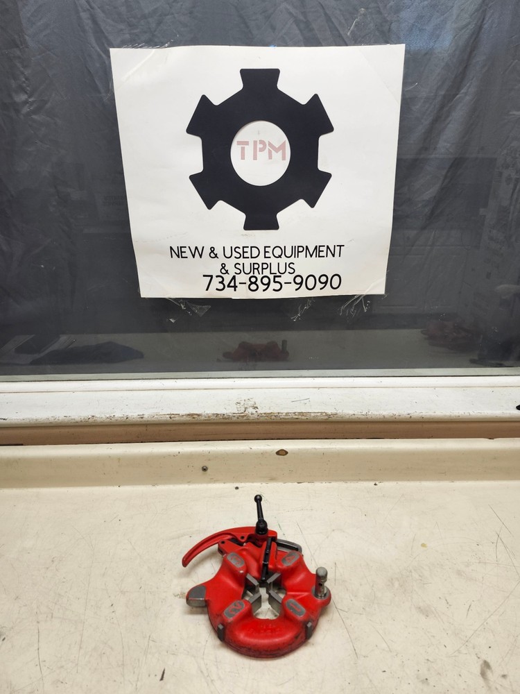 Ridgid 815A Self-Opening Die Head Pipe Threader w/ 1/8&Prime; NPT HS / SS Dies Used