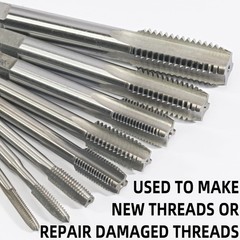 3/8&Prime;24 UNF HSS Tap And Die Set Machine Thread Tap Round Die Right Hand