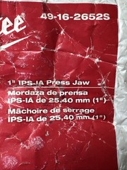 Milwaukee 49-16-2652S 1&Prime; IPS-IA Press Jaw for M18 FORCE LOGIC Press Tools