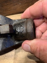 Antique Mark MFG Co Pipe Threader Kit-Original Wood Case-Chicago-Cast Iron Tool