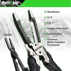 6-in-1 Wire Stripper, Crimping Tool, Wire Cutter Stripping Tool, Multifunctiona