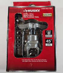 Husky 3/16&ndash;3/4 in Heavy-Duty Pro Flaring Tool 45&deg; Flare R-410A Soft Tubing