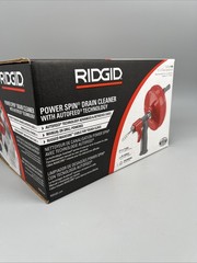 Ridgid 41408 Power Spin AUTOFEED Drain Cleaner Auger 25 ft. Drill/Manual