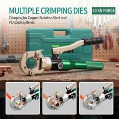 Copper Pipe Press Tool with 1/2&Prime;,3/4&Prime;,1&Prime; Dies for Copper Pipe and F877 Stainless