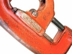Ridgid No. 4-S Heavy Duty Pipe Cutter, 2&Prime; to 4&Prime; Pipe Used / Works Good #7