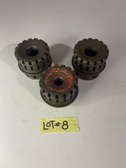 NINE (9) RIDGID 12R Die-Head Pipe Threaders 1/2&Prime; 1&Prime; 1-1/4&Prime; 1-1/2&Prime; 2&Prime; OLD STYLE