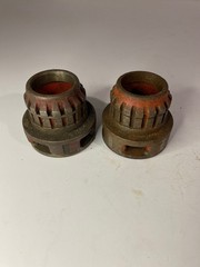 NINE (9) RIDGID 12R Die-Head Pipe Threaders 1/2&Prime; 1&Prime; 1-1/4&Prime; 1-1/2&Prime; 2&Prime; OLD STYLE