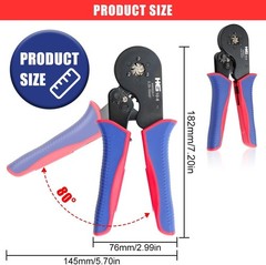 HKS Hexagonal Self-Adjusting Crimper for End-Sleeve Terminals AWG 23-7 Tool