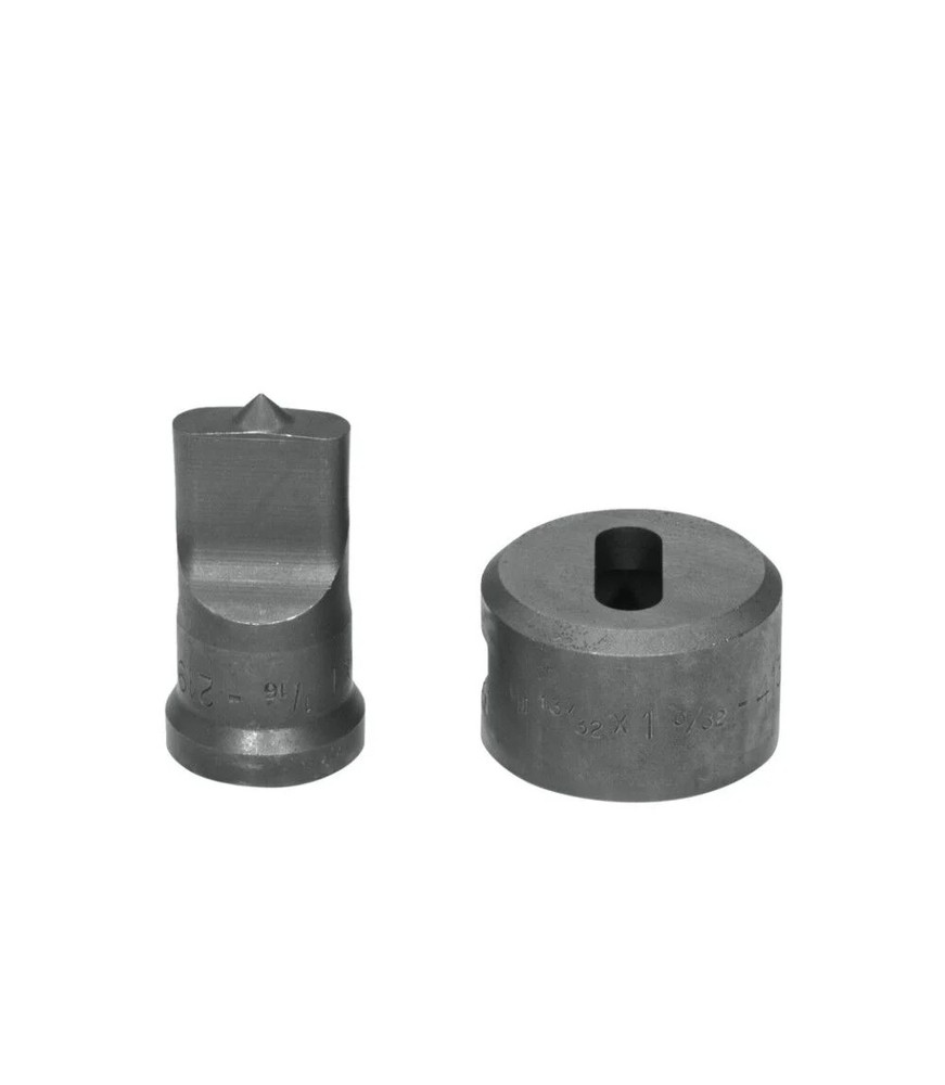 Edwards 3/8 X 11/16 Inch X 1-3/32 Inch Die Standard Oblong Punch & Die Set