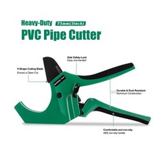 75mm PVC Pipe Cutter, 2-1/2&Prime; Sch 40 PVC Ratchet Cutter, Dark Gr&hellip; FAST USA SHIP