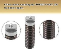 91037 Cable Repair Coupling 3/8-Inch IW For RIDGID Drain Cleaning Cable