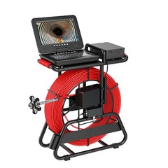 10&rdquo;Sewer Pipe Inspection Camera+512hz Self-leveling 7mm thick cable brake 328ft