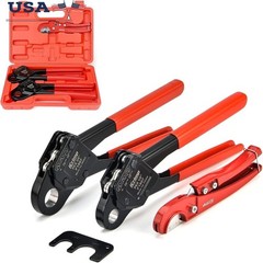 High Quality PPR Crimping Tool Set Easy Pipe Installation W/ Cutter & Gauge New
