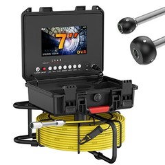 MAOTEWANG Sewer Camera, 98.4 ft/30 m, 7&Prime; Pipe Drain Inspection Camera with DVR