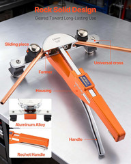 Compact Ratcheting Tube Bender Kit with 7 Dies for HVAC & Refrigeration