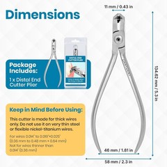 Braces Wire Cutter Orthodontic with Built-in Safety Hold | Distal End Cutter Ort