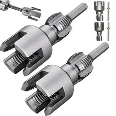 2pcs Integrated Internal & External Pipe Threading-Tool,PVC Pipe Threader Kit
