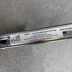Safe-T-Seal TTMP-6 6 Inch Mechanical Pipe Test Plug Drain Tester