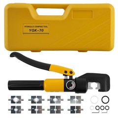 Hydraulic Cable Crimper 10T with 9 Dies Set for Battery Welding Electrical Wire