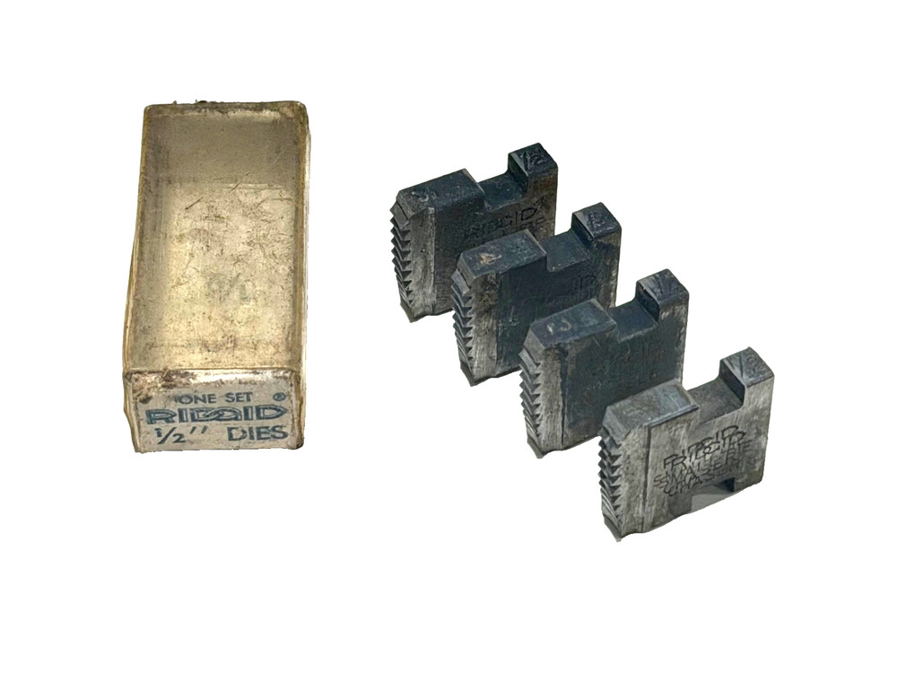 RIDGID TOOLS 1/2&rdquo; PIPE THREADING DIES for 0-R 00-R12-R 11-R 111-R 30-A 31-A, USA