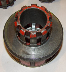 RIDGID 00-R MANUAL PIPE THREADER RATCHET HEAD & 6 DIES! 1, 3/4, 1/2, 3/8, 3/16&Prime;!