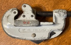 2 Ridgid (No. 15) 3/16 to 1-1/8 and (No. 151) 1/4 to 1-5/8 Tubing / Pipe Cutter