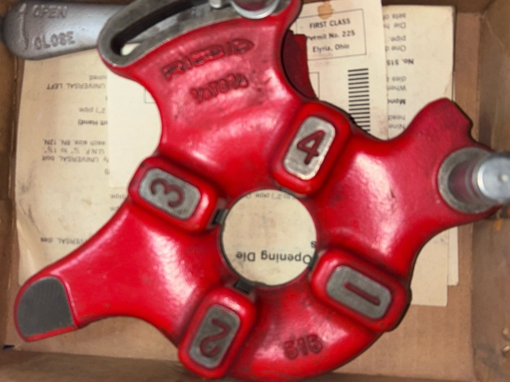 RIDGID 515 Quick-Open 1/8 &ndash; 3/4&rdquo; Dual Die Pipe Threading Head #515