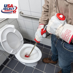 K-3 Toilet Auger with 3-Foot Snake and Bulb Head