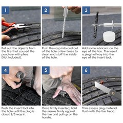 2 Pack Tire Plug Kit with Plugs 36 Pcs for Car, Motorcycle, ATV, Jeep, Truck,&hellip;