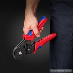 Baomain HSC8 6-4 Self-Adjustable Crimping Tool &ndash; Square 4-Sided Crimps for 23-10