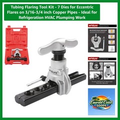 Professional Tubing Flaring Tool Kit &ndash; 7 Dies for Precise Eccentric Flares