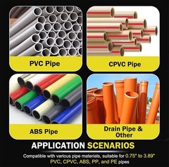 2 in 1 Inner-Outer PVC Deburring Tool, PVC Chamfer Tool, for OD 0.75&Prime; to 3.5&Prime;