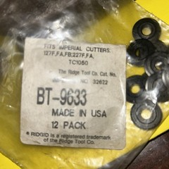 Imperial Tool TC-1050 Tube Cutter Replacment Wheel Berkley Tool Set Of 12
