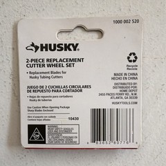 Husky 2-Piece Replacement Cutter Wheel Set for Tubing Cutters 1000 002 520