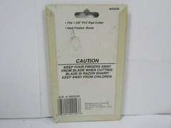 Ace Replacement Blade fits 1-5/8&Prime; PVC Pipe Cutter (Item # 403-5226) Green Label